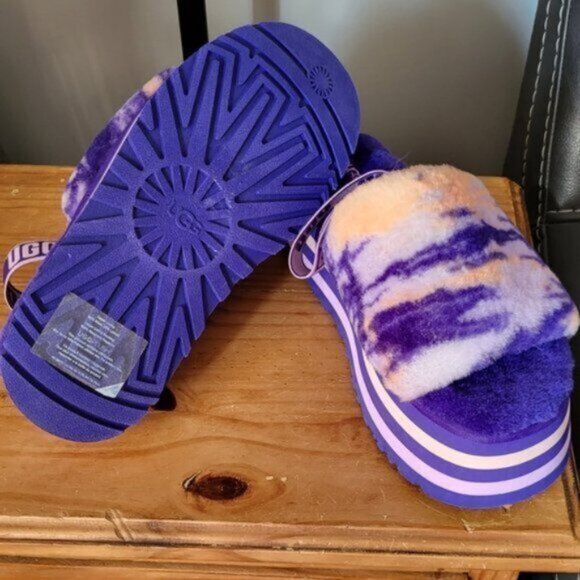 UGG Disco Marble Platform Slide Slippers Women's Size 11 - Picture 4 of 10
